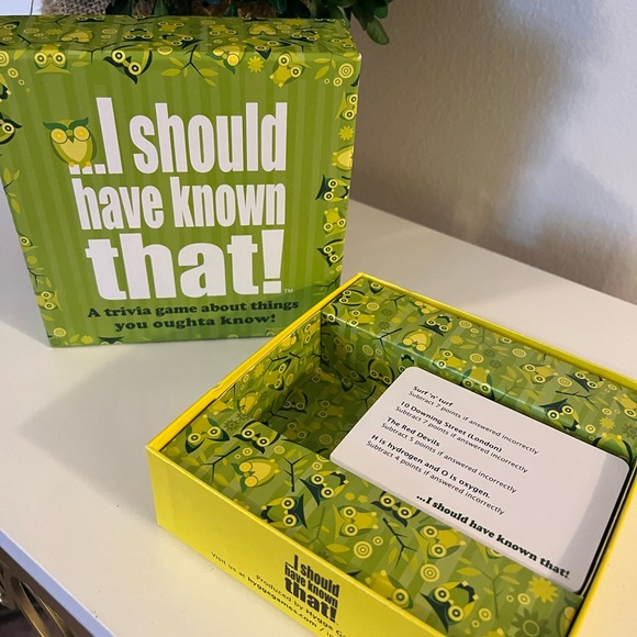 I should have known that! Trivia Game - Picture 1 of 6